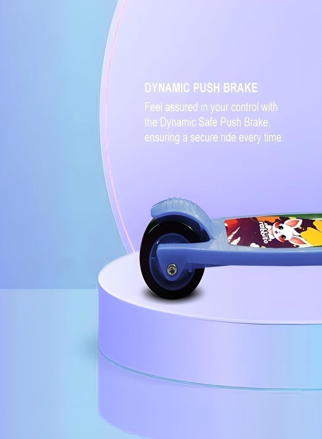 Lacossi Scooter for Kids - Kids Scooter, Skate Scooter, Runner Scooter, Kick Scooter for Kids, Boys, Girls Adjustable Height, Foldable & Weight Capacity 70 kgs with for Indoor and Outdoor (Blue) - Image 5